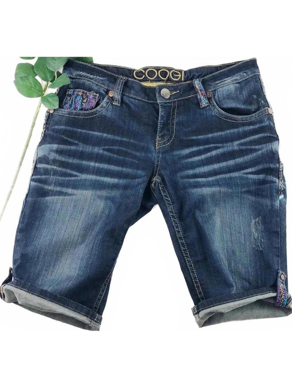 Coogi Embellished Pocket Bermuda Shorts Sz 7/8